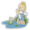 888 Graphics Cartoon Princess Frog Golf Hat Clip with Magnetic Ball Marker view 2