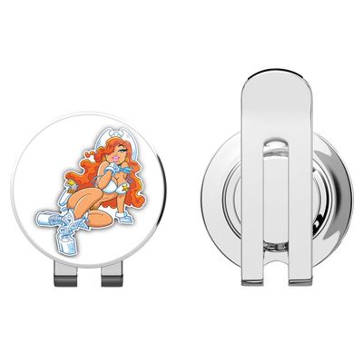 888 Graphics Cowgirl Lady Sheriff Sexy Cartoon Golf Hat Clip with Magnetic Ball Marker