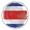 888 Graphics Costa Rica Grunge Flag Golf Hat Clip with Magnetic Ball Marker view 2