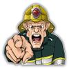 888 Graphics Angry Firefighter Golf Hat Clip with Magnetic Ball Marker view 2