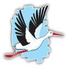 888 Graphics Flying Stork Golf Hat Clip with Magnetic Ball Marker view 2