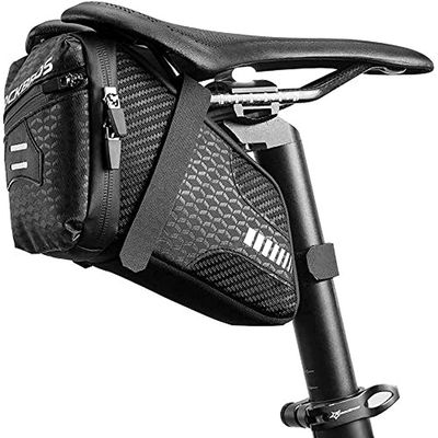 ROCKBROS Bike Saddle Bag - Seat Bag 1.5L Bicycle Bag Cycling Accessories Storage Pouch Wedge Pack for Mountain & Road Bike