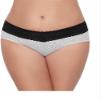 Warner's womens Dig-free Comfort Waist With Microfiber 5609j No Pinching No Problems Lace Hipster Panty, Cute White Dot, Large US view 1