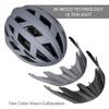 Adult-Men-Women Bike Helmet with Light - Mountain Road Bicycle Helmet with Replacement Pads & Detachable Visor view 2