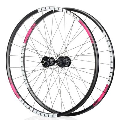 700C Road Bike Wheels CX Bicycle Wheelset Double Wall Rim 622mm Ultra-Light 1860g C/V Brake 8-11S Cassette Hub Sealed Bearing QR (Size : Pink)