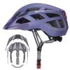Adult-Men-Women Bike Helmet with Light - Mountain Road Bicycle Helmet with Replacement Pads & Detachable Visor view 1