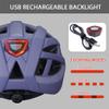 Adult-Men-Women Bike Helmet with Light - Mountain Road Bicycle Helmet with Replacement Pads & Detachable Visor view 4