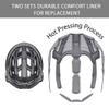 Adult-Men-Women Bike Helmet with Light - Mountain Road Bicycle Helmet with Replacement Pads & Detachable Visor view 3