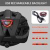 Adult-Men-Women Bike Helmet with Light - Mountain Road Bicycle Helmet with Replacement Pads & Detachable Visor (Matte Black, M(21.6-22.8 in/55-58cm)) view 4