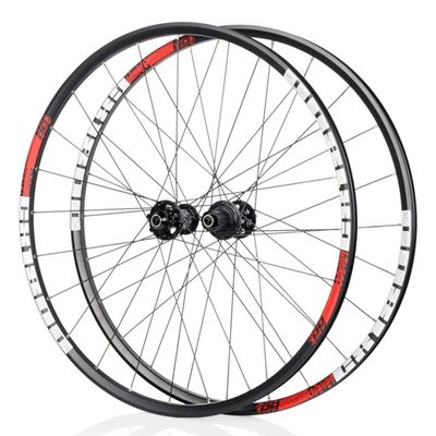 700C Road Bike Wheels CX Bicycle Wheelset Double Wall Rim 622mm Ultra-Light 1860g C/V Brake 8-11S Cassette Hub Sealed Bearing QR (Size : Red)
