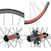 700C Bicycle Wheelset Front Rear Wheel for Road Bike Ultra-Light Rim Brake 8/9/10/11S Cassette Sprockets NBK Sealed Bearing QR 1740g (Size : Red) view 4