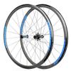 700C Bicycle Wheelset Front Rear Wheel for Road Bike Ultra-Light Rim Brake 8/9/10/11S Cassette Sprockets NBK Sealed Bearing QR 1740g (Size : Blue) view 1