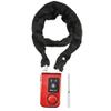 Chain Lock, Smart Bluetooth Chain Lock, 110 dB Anti Theft Smartphone Contro Lock for Motorbike/, Red view 1