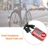 Chain Lock, Smart Bluetooth Chain Lock, 110 dB Anti Theft Smartphone Contro Lock for Motorbike/, Red view 2