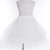 winying Girls Puffy 3 Layers Net Petticoat Slip Crinoline Tutu Skirt Underskirt for Wedding Pageant Dance White Type B Medium view 4