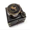 Antique Nautical Round Victorian Pocket Compass 2.75" Brass Navigation Compass with Black Wooden Box view 1