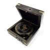 Antique Nautical Round Victorian Pocket Compass 2.75" Brass Navigation Compass with Black Wooden Box view 4