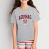 UGP Campus Apparel YS03 - Aquinas Saints Arch Logo Youth T-Shirt - Large - Sport Grey view 3