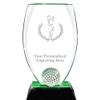 Crown Awards Crystal Golf Trophy, 9 1/2" Personalized Male Golf Trophy Award, Engraving Included view 1