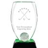 Golf Awards, 9 1/2" Personalized Crystal Golf Tournament Trophy Award view 1