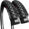 Fincci Pair of Bike Tires 26 x 1.95 Inch 50-559 Foldable 60 TPI All Mountain Enduro Tire for MTB Hybrid Bike Bicycle - 26x1.95 Mountain Bike Tire Pack of 2 view 1