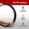 Fincci Pair of Bike Tires 26 x 1.95 Inch 50-559 Foldable 60 TPI All Mountain Enduro Tire for MTB Hybrid Bike Bicycle - 26x1.95 Mountain Bike Tire Pack of 2 view 4