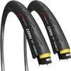 Fincci Pair 700x25c Tire - Road Bike Tires 700c, 25-622 with 1 mm Nylon Puncture Resistant - 120 TPI, Touring and Trainer Tires 700c for Street, Fixie, Hybrid, Adult Folding Bikes, Wheelset 700 x 25c view 1