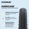 Schwalbe Hurricane Bicycle tire  All-Round tire 26, 27.25, 28, 29 inches  All Terrain Tire for MTB, Trekking Bikes, and e-Bikes  Wired Type  ADDIX Performance  RaceGuard view 2