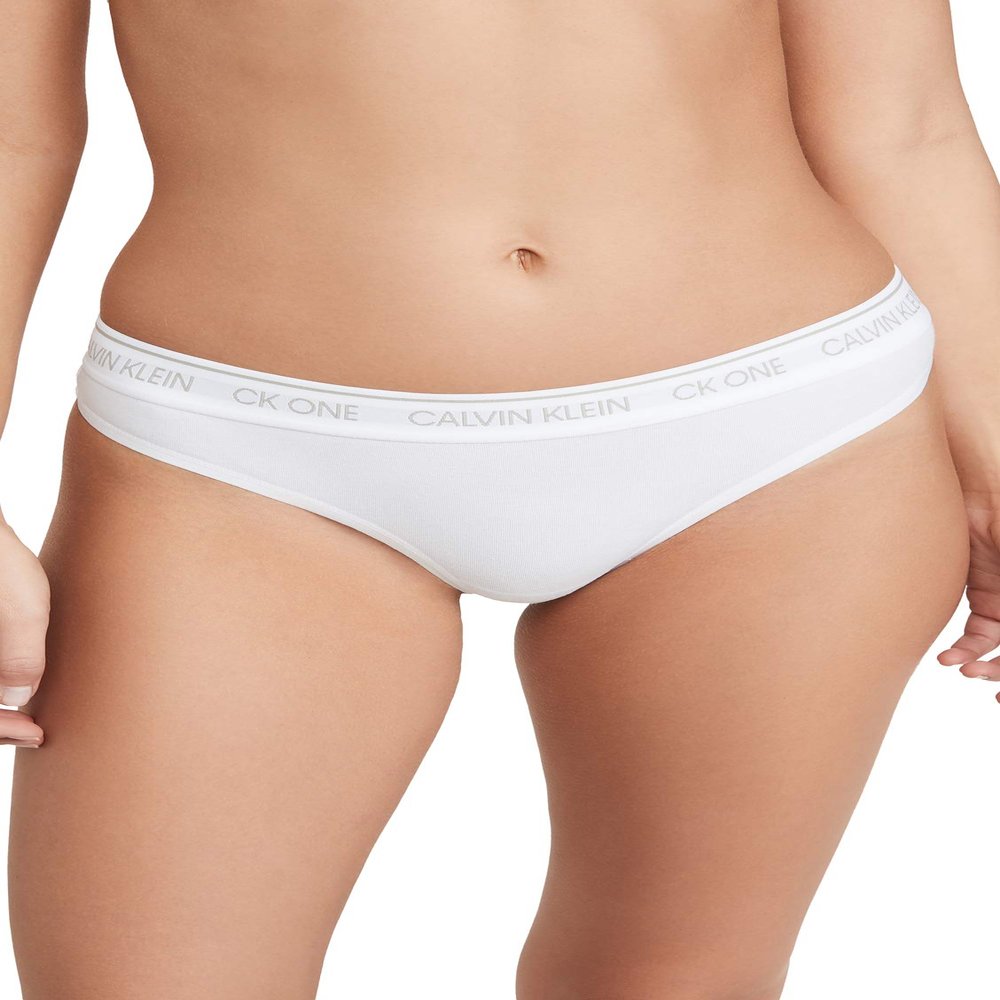 Calvin Klein One Cotton Thong Panty White