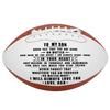 K KENON Personalized Rugby Ball for Son from Dad-Personalized Composite Leather American Rugby Ball, Outdoor Game Ball for Him, Birthday Christmas Graduation Gifts, Pack of 1 (for Son from Dad) view 1