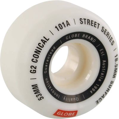 Conical Street Wheel - White/Essential by GLOBE HARDGOODS