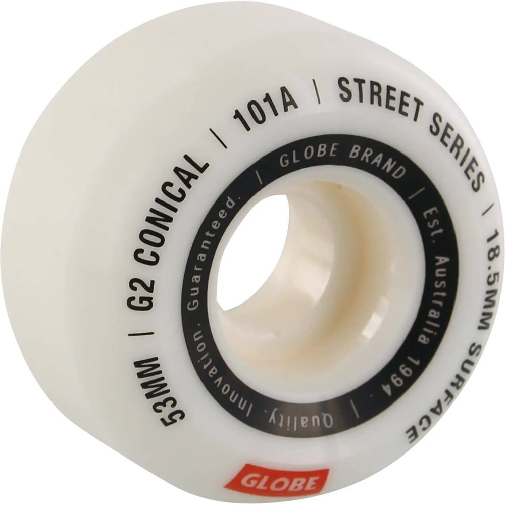 Conical Street Wheel - White/Essential by GLOBE HARDGOODS