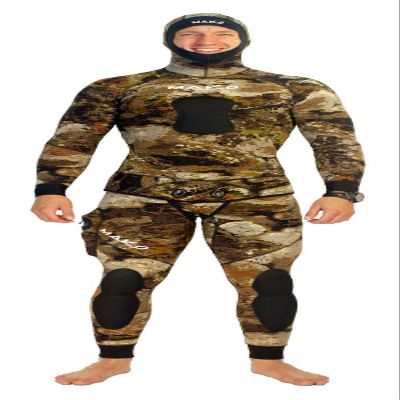 MAKO Spearguns Mens Spearfishing Wetsuit 3D Yamamoto Reef Camo 3mm 2 Piece (Small)