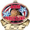Arm Wrestling First Place Medal, 3" Gold Wrestling Trophy Medal Award 50 Pack Prime view 2