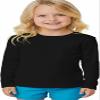 INGEAR Girls Long Sleeve Rash Guard Swim Shirt Outdoor Sports Shirt Lightweight Athletic Tee Protective Quick Dry (Black, X-Small) view 1