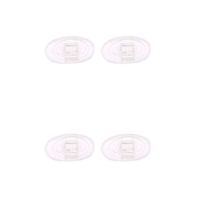 NicelyFit Clear Push-on Nose Pads for Oakley Eyeglass Frames OX5079 OX5038 OX5066 OX5088 OX3102 OX5040 OX5042 etc. (Clear - 2 Pairs)