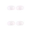 NicelyFit Clear Push-on Nose Pads for Oakley Eyeglass Frames OX5079 OX5038 OX5066 OX5088 OX3102 OX5040 OX5042 etc. (Clear - 2 Pairs) view 1