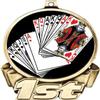 Playing Cards First Place Medal, 3" Gold Cards Trophy Medal Award 50 Pack view 2