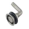 5/8"O.D. Universal 90 Stainless Steel Marine Boat Flush Mount Fuel Gas Tank Vent with Mounting Gasket Hardware Fitting for Marine Boat Yacht view 2