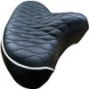 Made in Taiwan, Fito GSW Beach Cruiser Comfort Retro City Bicycle Saddle Seat, Black White Trim view 1