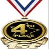 4th Place First Place Medal, 3" Gold Fourth Place Trophy Medal Award 50 Pack Prime view 1