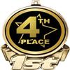 4th Place First Place Medal, 3" Gold Fourth Place Trophy Medal Award 50 Pack Prime view 2