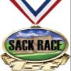 Sack Race First Place Medal, 3" Gold Sack Race Trophy Medal Award 50 Pack view 1
