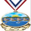 Rowing First Place Medal, 3" Gold Rowing Trophy Medal Award 100 Pack Prime view 1