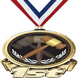 Lawyer First Place Medal, 3" Gold Law School Gavels Trophy Medal Award 10 Pack Prime