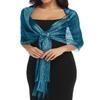 BANETTETA Shawls and Wraps for Evening and Wedding Dresses - Formal Teal Shawl view 1