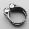 34.9mm 12g Carbon Fiber Ti Titanium Bolt Bike Saddle SeatPost Clamp Collar BMX view 1