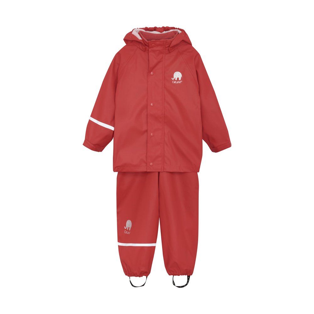 CeLaVi European Kids Rain, Mud and Snow Suit for Boys Girls with Detachable Hood. 2Pcs Waterproof Rain Set or One Piece