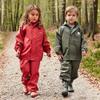 CeLaVi European Kids Rain, Mud and Snow Suit for Boys Girls with Detachable Hood. 2Pcs Waterproof Rain Set or One Piece view 4