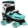 Lenexa Go GRO Adjustable Quad Roller Skate Bundle  Kids Roller Skates with Wrist Guards, Knee Pads, Elbow Pads, and Matching Backpack Black, Teal, Adjustable Large (3 to 6) view 2